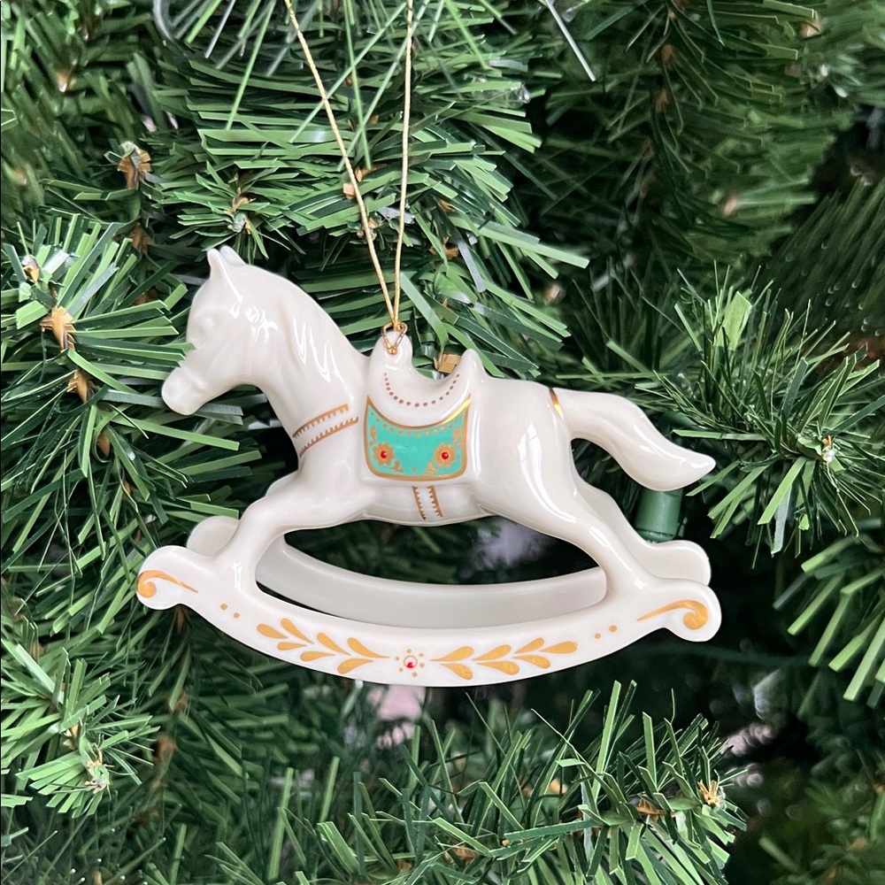 Lenox Rocking Horse Porcelain Ornament (Retired)